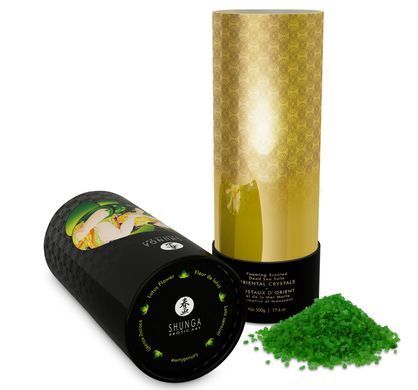 Сіль для ванни Shunga Oriental Crystals Bath Salts ORGANIC &ndash; Lotus Flower (500 г) сіль Мертвого моря SO5964 фото