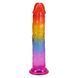 Фалоімітатор Doc Johnson Crystal Jellies - 7 Inch Сlassic Dong - Rainbow SX4447 фото 4