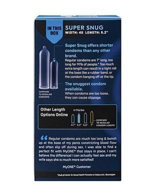 Презервативи MyONE Super Snug 10 шт, картонна коробка SX1250 фото
