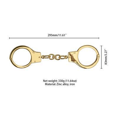 Наручники LOCKINK Pretty-sub Handcuffs, золотисті, металеві, можна відкрити без ключа SX0896 фото