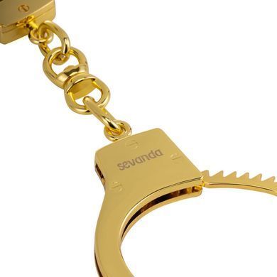 Наручники LOCKINK Pretty-sub Handcuffs, золотисті, металеві, можна відкрити без ключа SX0896 фото
