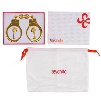 Наручники LOCKINK Pretty-sub Handcuffs, золотисті, металеві, можна відкрити без ключа SX0896 фото