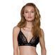 Еластичний топ з мереживом Passion PS001 TOP S, black SO4177 фото 1