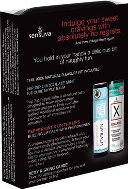 Подарочный набор Sensuva Lips & Nips Pleasure Kit - Chocolate Peppermint 2 x 4г SX2598 фото