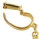 Наручники LOCKINK Love-slave Handcuffs, золотисті, металеві, у формі стремен SX0897 фото 3