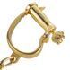 Наручники LOCKINK Love-slave Handcuffs, золотисті, металеві, у формі стремен SX0897 фото 4