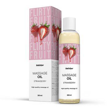 Розпродаж!!! Масажна олія Satisfyer Massage Oil Strawberry 250 мл (термін 30.04.2027) SX2709-R фото