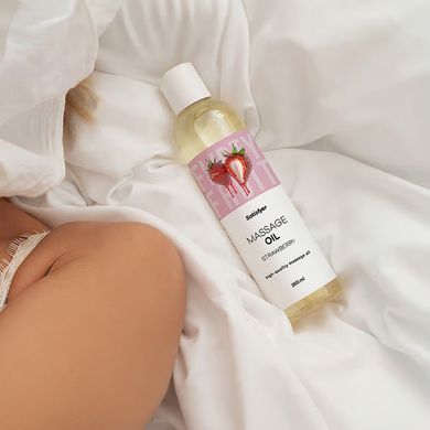 Розпродаж!!! Масажна олія Satisfyer Massage Oil Strawberry 250 мл (термін 30.04.2027) SX2709-R фото