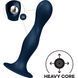 Дилдо Satisfyer Double Ball-R Dark Blue, унісекс, рухомі кульки всередині, на присосці SO8773 фото 2