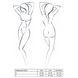 Ажурний боді Passion AZALIA BODY L/XL, black SO4131 фото 5