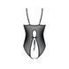 Боді з ажурним декором та відкритим кроком Passion URSULA BODY L/XL, black SO5829 фото 4