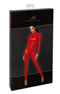 Комбінезон Noir Handmade F353 Red powerwetlook overall - M SX2009 фото