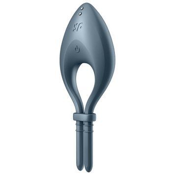 Ерекційне смарт-віброкільце ласо з регулюванням розміру Satisfyer Bullseye Dark Blue SO6121 фото