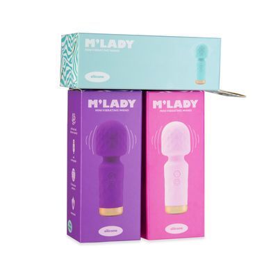 Вібромасажер M&rsquo;Lady Mini Vibrating Wand Teal SX3146 фото
