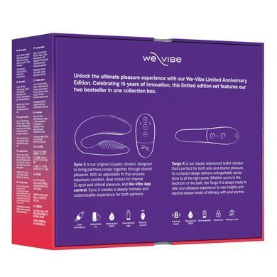 Подарунковий набір We-Vibe 15 Year Anniversary Collection, смарт-вібратор для пар + віброкуля SX0526 фото
