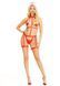 Портупея з чокером і гартери Leg Avenue 2PC Vegan Leather Nurse Harness Teddy and Headband Red S SX1716 фото 8