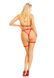 Портупея з чокером і гартери Leg Avenue 2PC Vegan Leather Nurse Harness Teddy and Headband Red S SX1716 фото 10