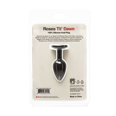 Анальна пробка BMS Roses Til&rsquo; Dawn Silicone Anal Plug Small SX3147 фото