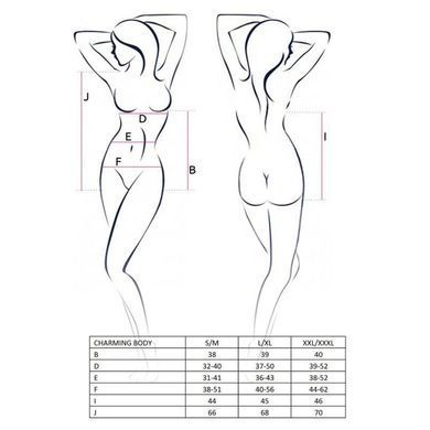 Боді Passion CHARMING BODY S/M, black EL11002 фото