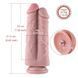 Подвійний дилдо для секс-машин Hismith 8.5&Prime; Two Cocks One Hole Silicone Dildo SO6206 фото 7