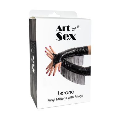 Вінілові мітенки Art of Sex - Lerona, розмір L, колір червоний SX4713 фото