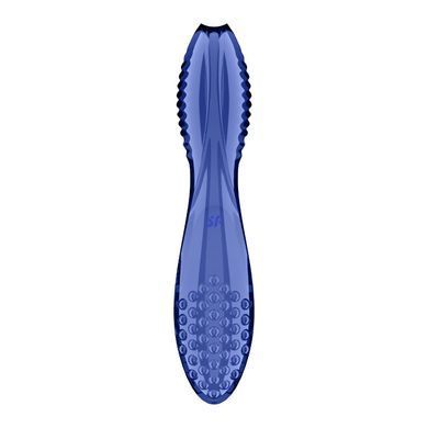Двосторонній скляний дилдо Satisfyer Dazzling Crystal 2 Blue SX3551 фото