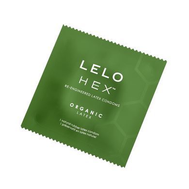 Презервативи LELO HEX Condoms Organic 3 Pack, тонкі та суперміцні SX3044 фото