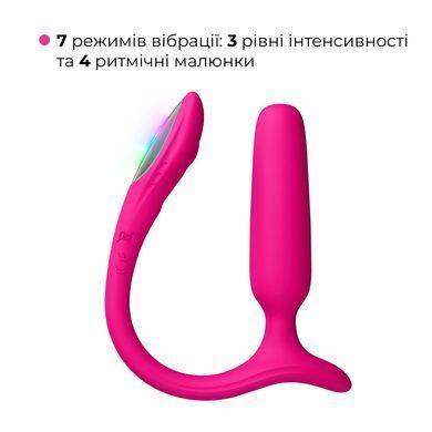 Анальна смарт-вібропробка Lovense Lush Anal, дуже потужна, LED-підсвічування SX3317 фото