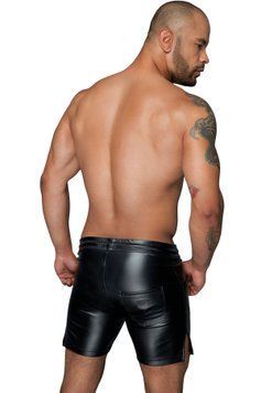 Чоловічі шорти з мокрим ефектом Noir Handmade H061 Powerwetlook shorts, S SX0103 фото