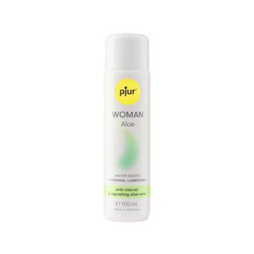Лубрикант на водній основі pjur Woman Aloe 100 мл, з екстрактом алое, зволожувальний, без парабенів PJ13320 фото