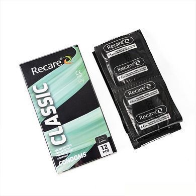 Презервативи Holographic Recare Classic Condoms 12 шт, класичні SX3334 фото