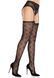 Колготки-панчохи Leg Avenue Heart Garterbelt Stockings One Size Black SX2759 фото 4