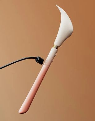 Розкішний вібромасажер Zalo &ndash; Calla Blossom Pink, двосторонній, 2 мотори SX1280 фото