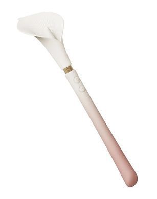 Розкішний вібромасажер Zalo &ndash; Calla Blossom Pink, двосторонній, 2 мотори SX1280 фото