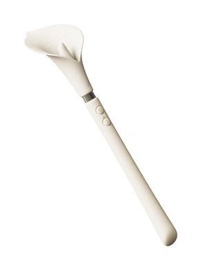 Розкішний вібромасажер Zalo &ndash; Calla Ivory White, двосторонній, 2 мотори SX1281 фото