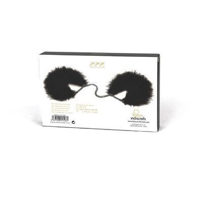 Пухнасті наручники Bijoux Indiscrets Za za zu - feahter handcuffs, пір'яні, подарункове паковання SO2673 фото