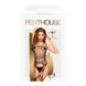 Бодістокінг з фрактальним візерунком та імітацією панчіх Penthouse - Fatal Look Black XL SO5257 фото 3