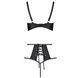 Розпродаж!!! Комплект з екошкіри Passion Tamaris Set black XXL/XXXL, бюстгальтер та трусики SO5798 фото 4