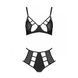 Розпродаж!!! Комплект з екошкіри Passion Tamaris Set black XXL/XXXL, бюстгальтер та трусики SO5798 фото 3
