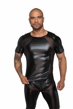 Футболка з мокрим ефектом Noir Handmade H056 Men's T-shirt made of powerwetlook, S SX0085 фото