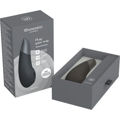 Вакуумний кліторальний стимулятор Womanizer Enhance Black (м'ята упаковка!!!) SX2519-R фото