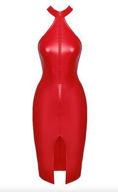 Сукня Noir Handmade F354 Red powerwetlook dress - S SX2106 фото