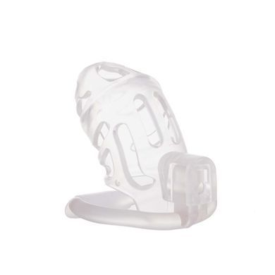 Клітка для пеніса LOCKINK SEVANDA Plastic Penis Chastity Cage, прозора, 3 кільця різних розмірів SX0871 фото