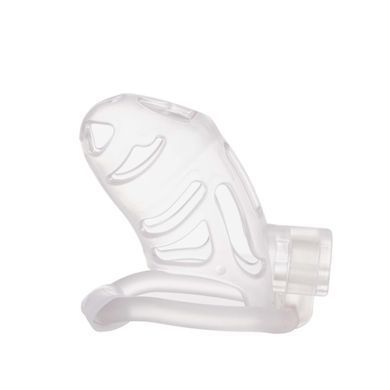 Клітка для пеніса LOCKINK SEVANDA Plastic Penis Chastity Cage, прозора, 3 кільця різних розмірів SX0871 фото