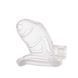 Клітка для пеніса LOCKINK SEVANDA Plastic Penis Chastity Cage, прозора, 3 кільця різних розмірів SX0871 фото 6