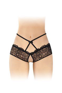 Трусики з відкритим доступом Fashion Secret Celia Black, лямки на талії SX2612 фото