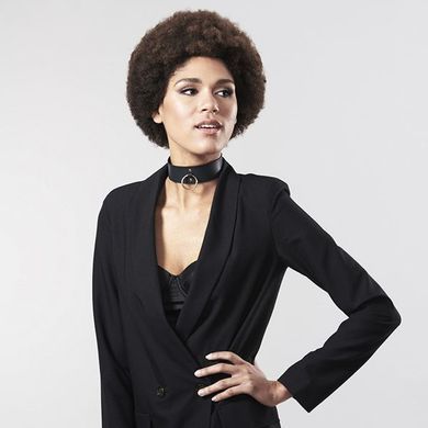 Чокер Bijoux Indiscrets MAZE &ndash; Wide Chocker Black SO2648 фото