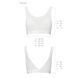 Топ з прозорою вставкою Passion PS002 TOP L, white SO4203 фото 5