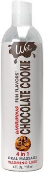 Розпродаж!!! Зігрівальний лубрикант Wet Warming Chocolate Cookie 4in1, 118мл (термін 30.09.2026) SO9915-R фото