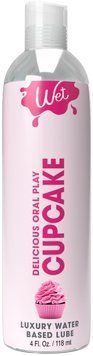 Лубрикант на водній основі Wet Oral Play Cupcake (118 мл), їстівний, без цукру SO9893 фото